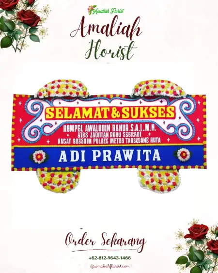 Papan Bunga Ucapan Selamat Sindon